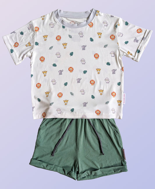 Bamboo 2-Piece Daywear Set (Safari🌿)