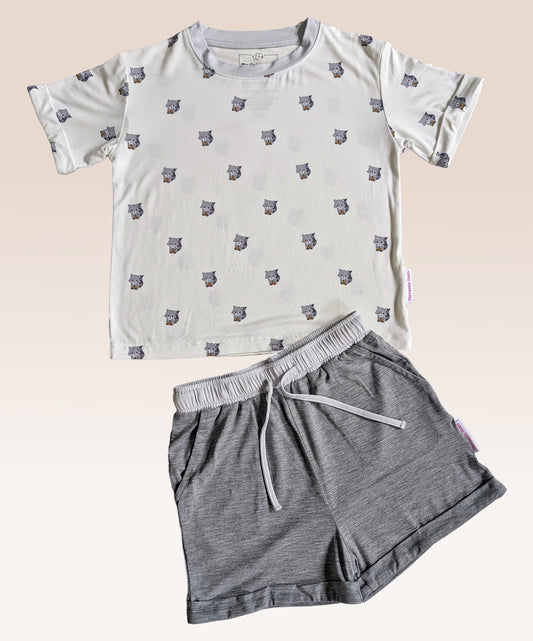 Bamboo 2-Piece Daywear Set (Raccoon❤️BBT)