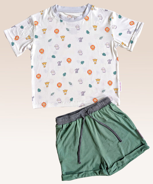 Bamboo 2-Piece Daywear Set (Safari🌿)