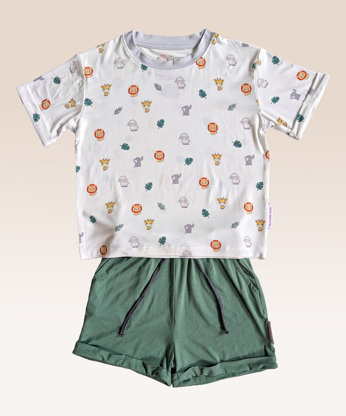 Bamboo 2-Piece Daywear Set (Safari🌿)