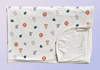 Double Layer Bamboo Blanket (Safari🌿)
