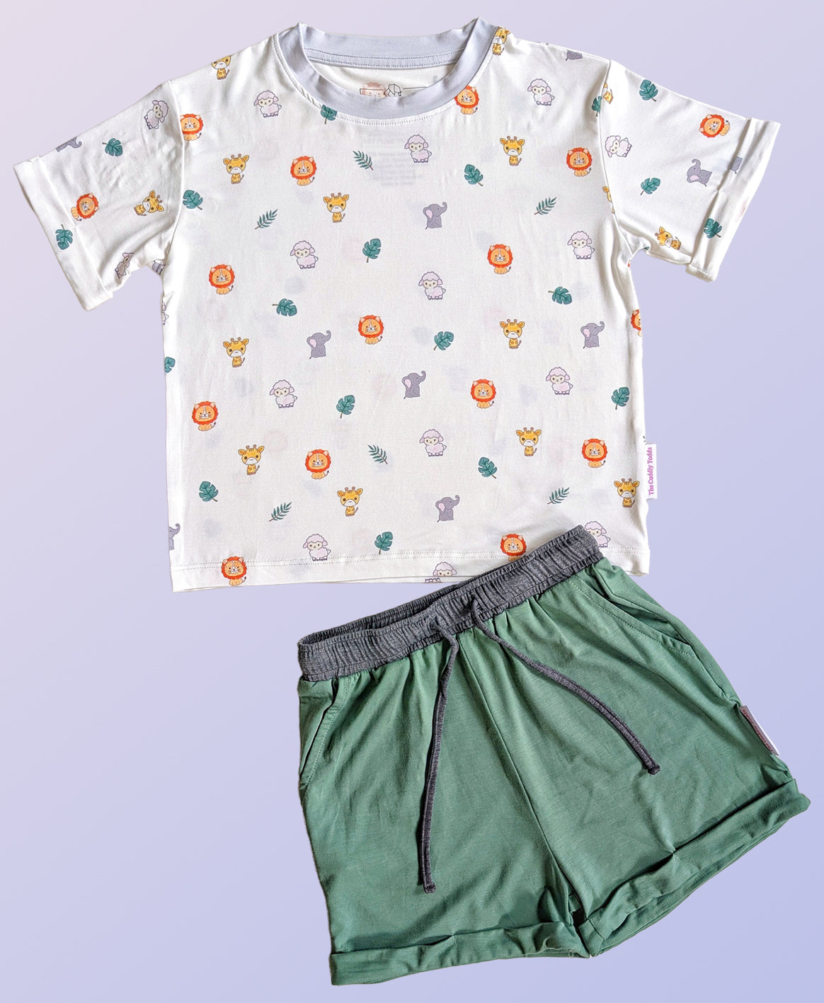 Bamboo 2-Piece Daywear Set (Safari🌿)