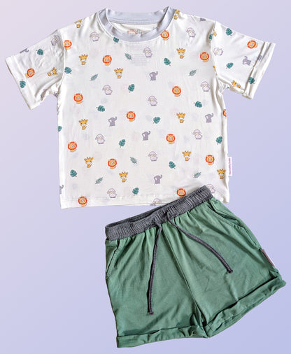 Bamboo 2-Piece Daywear Set (Safari🌿)