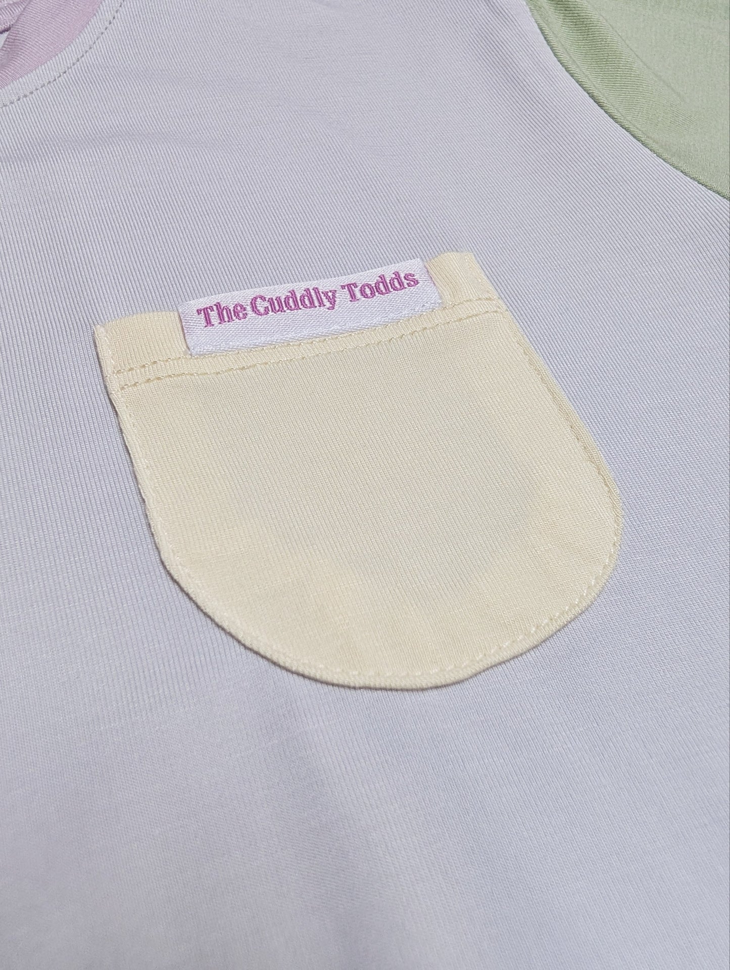 Colourblock Bamboo Onesie (Grey)